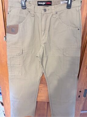 Wrangler Riggs Work Wear Tan Cargo Work Pants